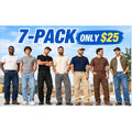 Men's Relaxed Fit Utility Jeans – Straight Leg Denim Work Pants with Functional Pockets