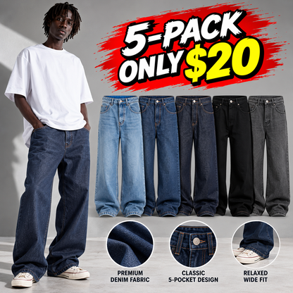 Men's 13 oz Relaxed Straight-Leg Denim Jeans