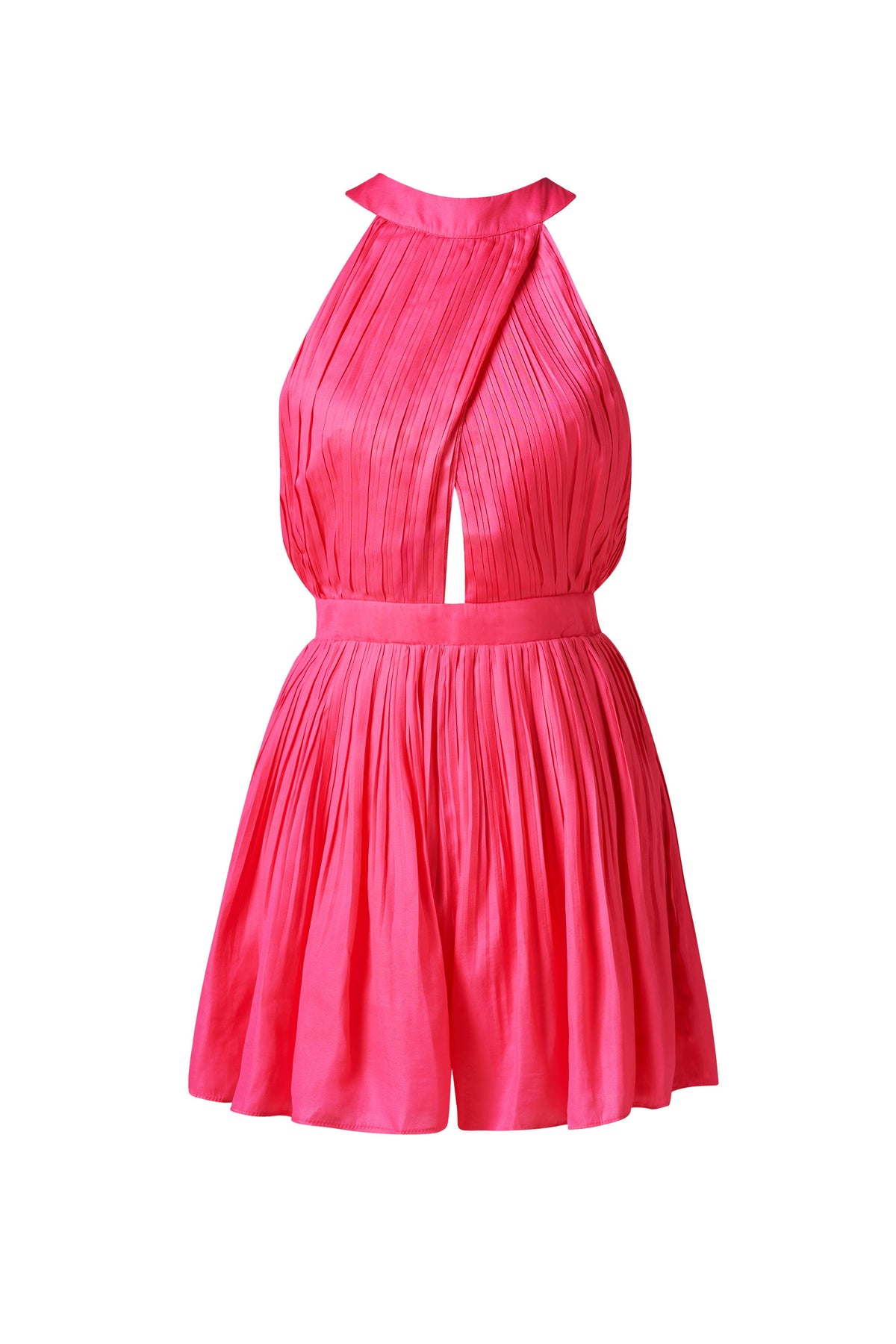 Effortless Halter Satin Dress
