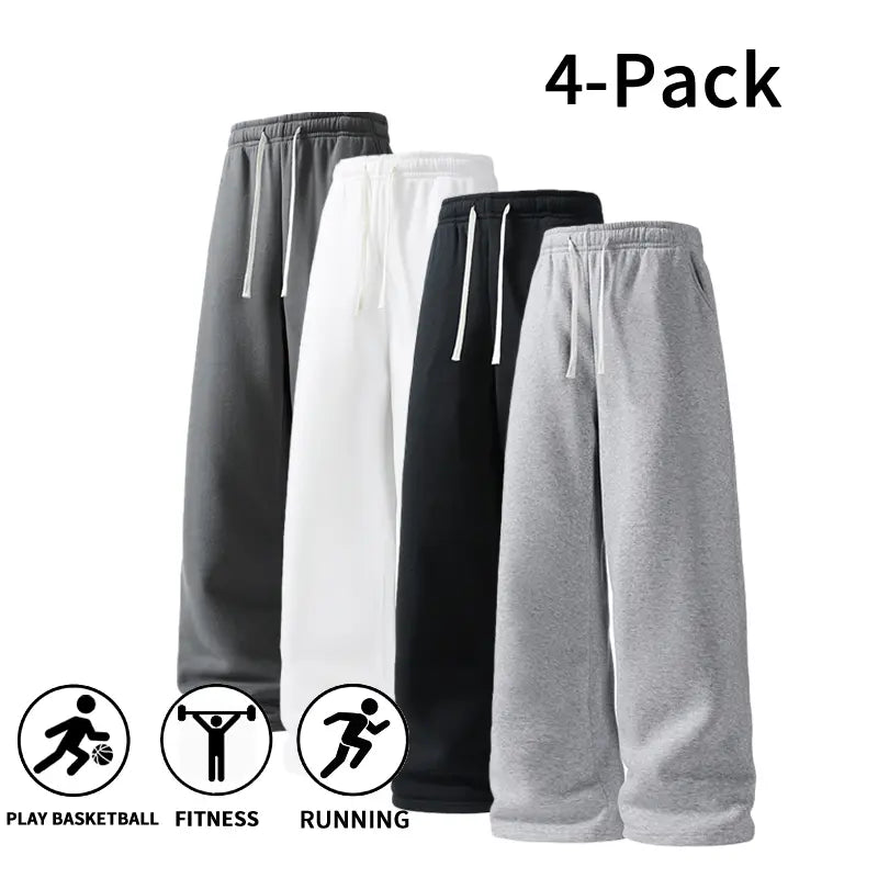 Men's Ultra-Soft Wide-Leg Athletic Sweatpants
