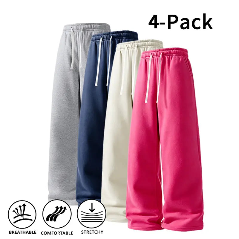 Men's Ultra-Soft Wide-Leg Athletic Sweatpants