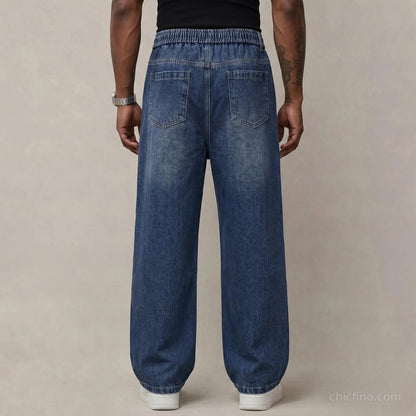 Men's Relaxed Stretch Drawstring Jeans